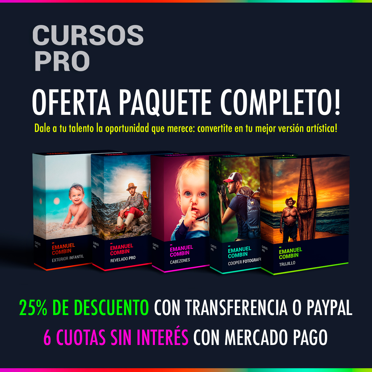 Paquete Completo 5 cursos PRO